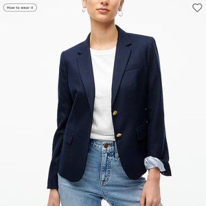 LIKE NEW J. Crew Factory Original Schoolboy Blazer Navy Size 2
